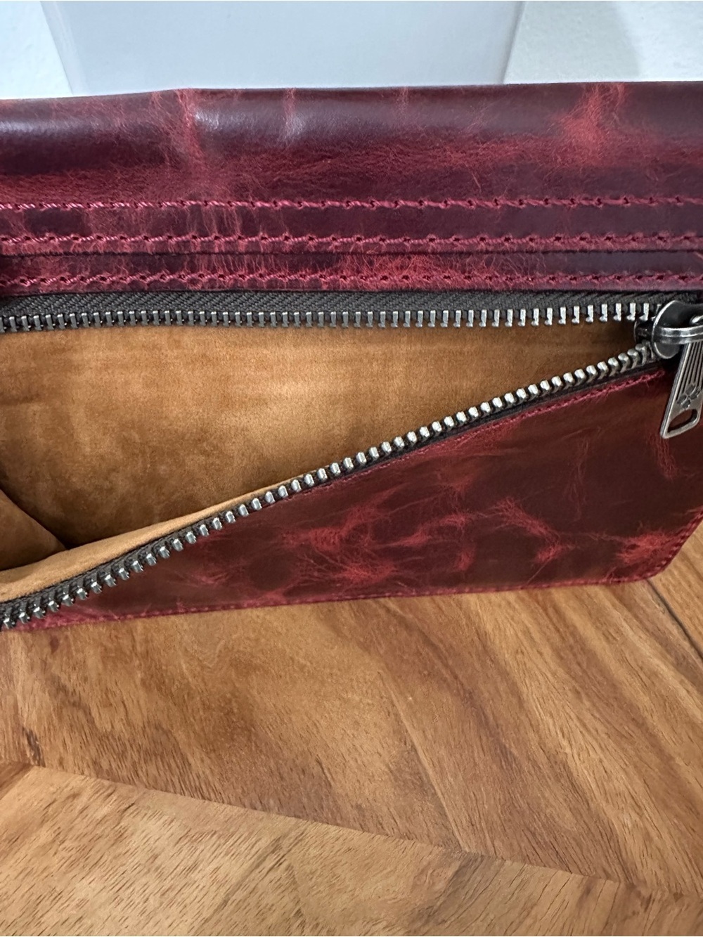 Patricia Nash Envelope Purse Burgundy Red
Leather Wallet Clutch Designer EUC - Picture 4 of 8